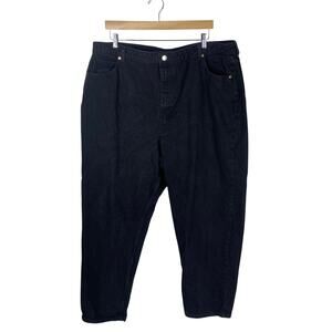 ASOS Design Jeans Size 18 Straight Leg Curvy Rigid Cotton Black Casual